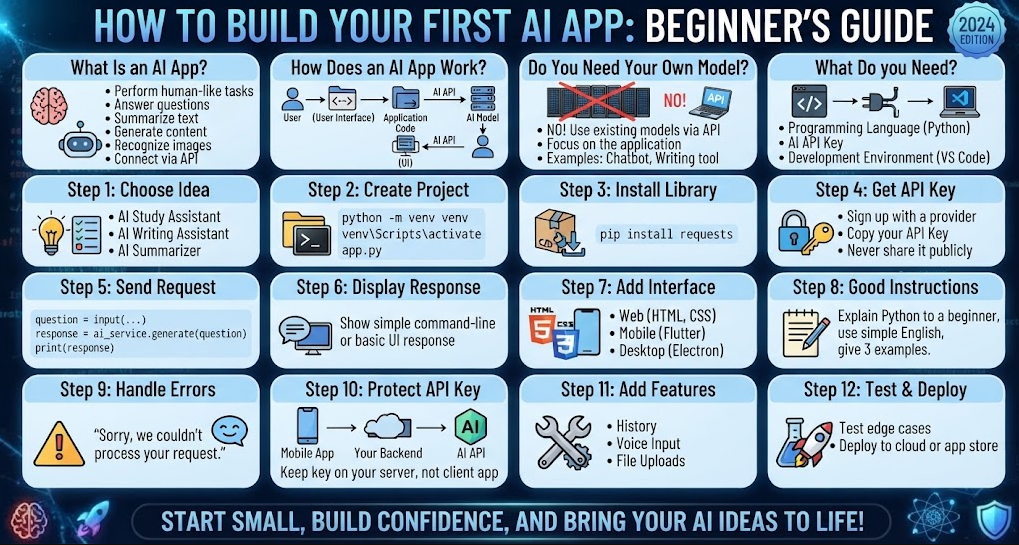 How to Build Your First AI App: A Beginner's Guide